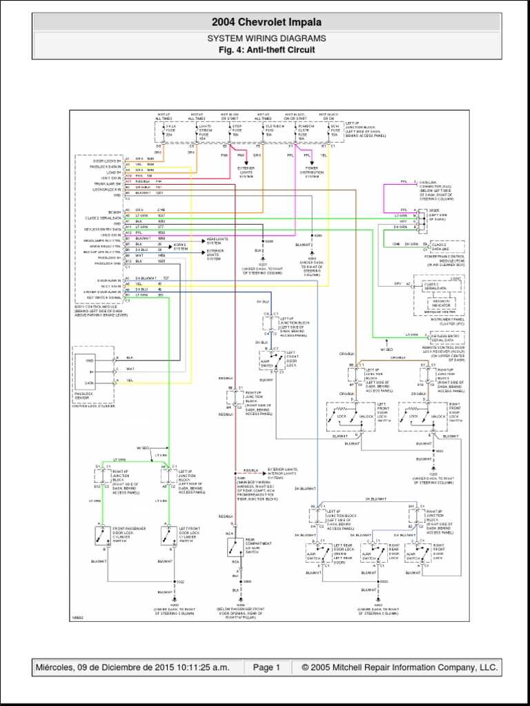 04 chevy impala radio wiring diagram