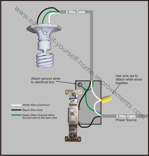 1 light 1 switch wiring diagram