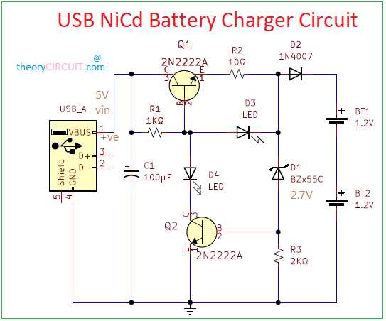 1.5v battery charger circuit diagram