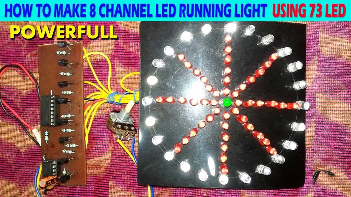 100 led running light circuit diagram
