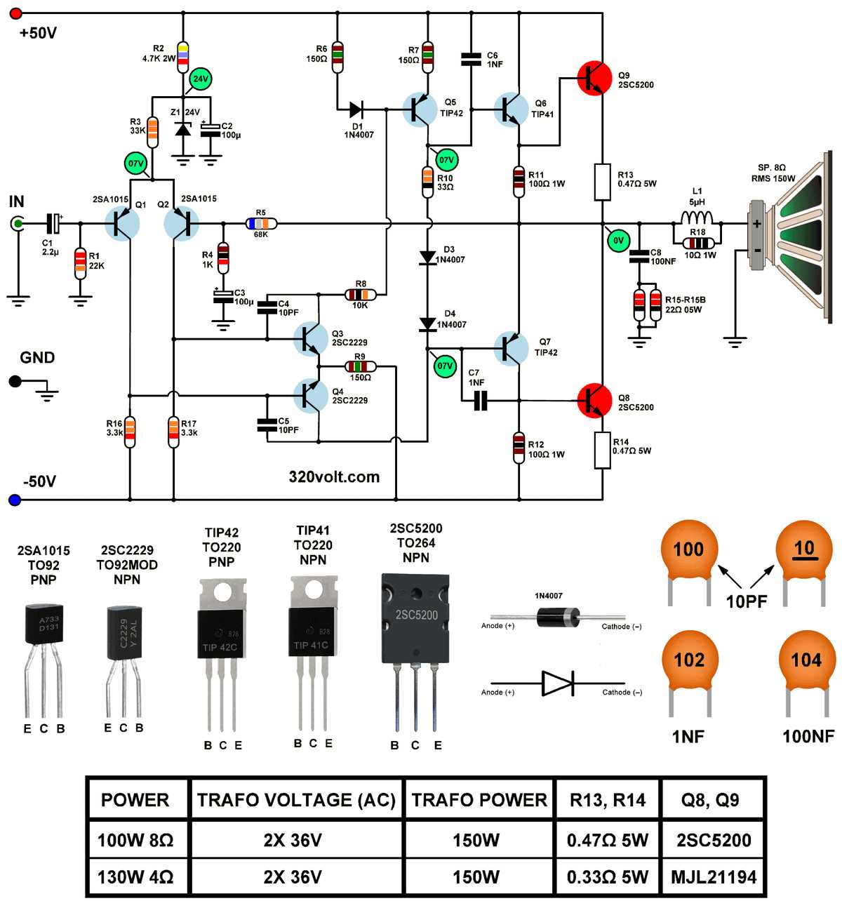 100 watt led driver circuit diagram