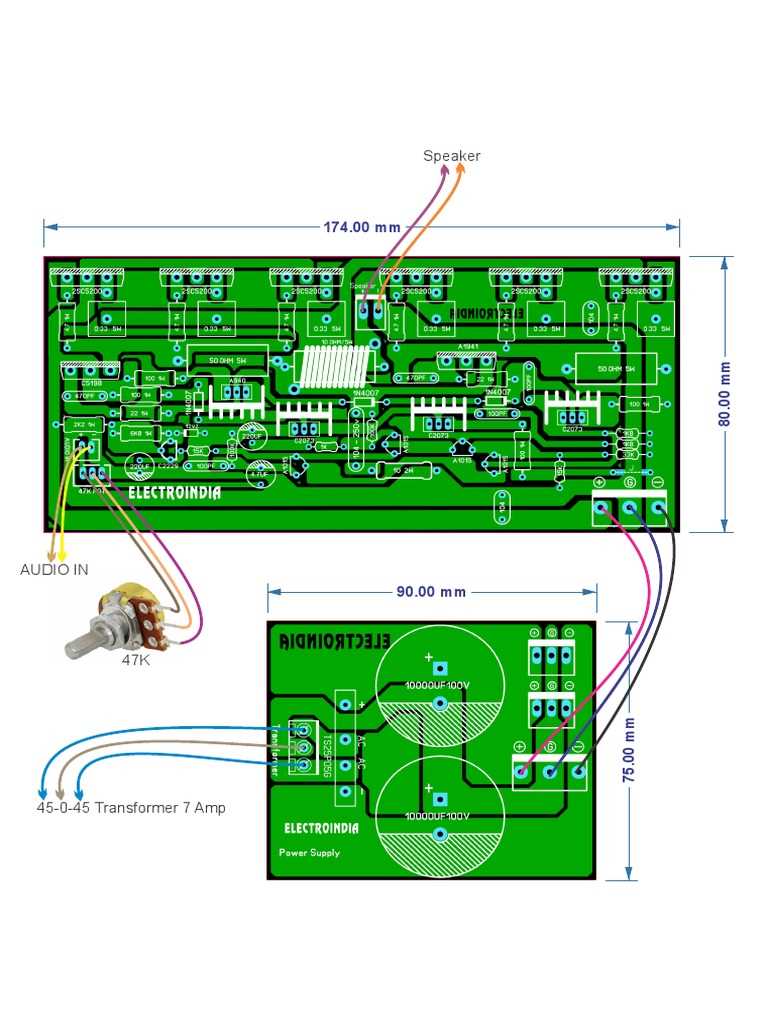100v amplifier circuit diagram