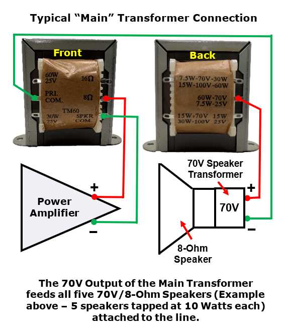 100v speaker wiring diagram