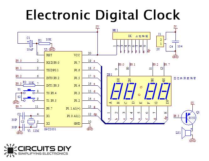 12 hour digital clock schematic diagram 12 hour digital clock schematic diagram