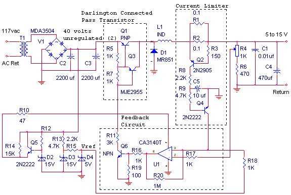 12 volt 10 amp battery charger circuit diagram