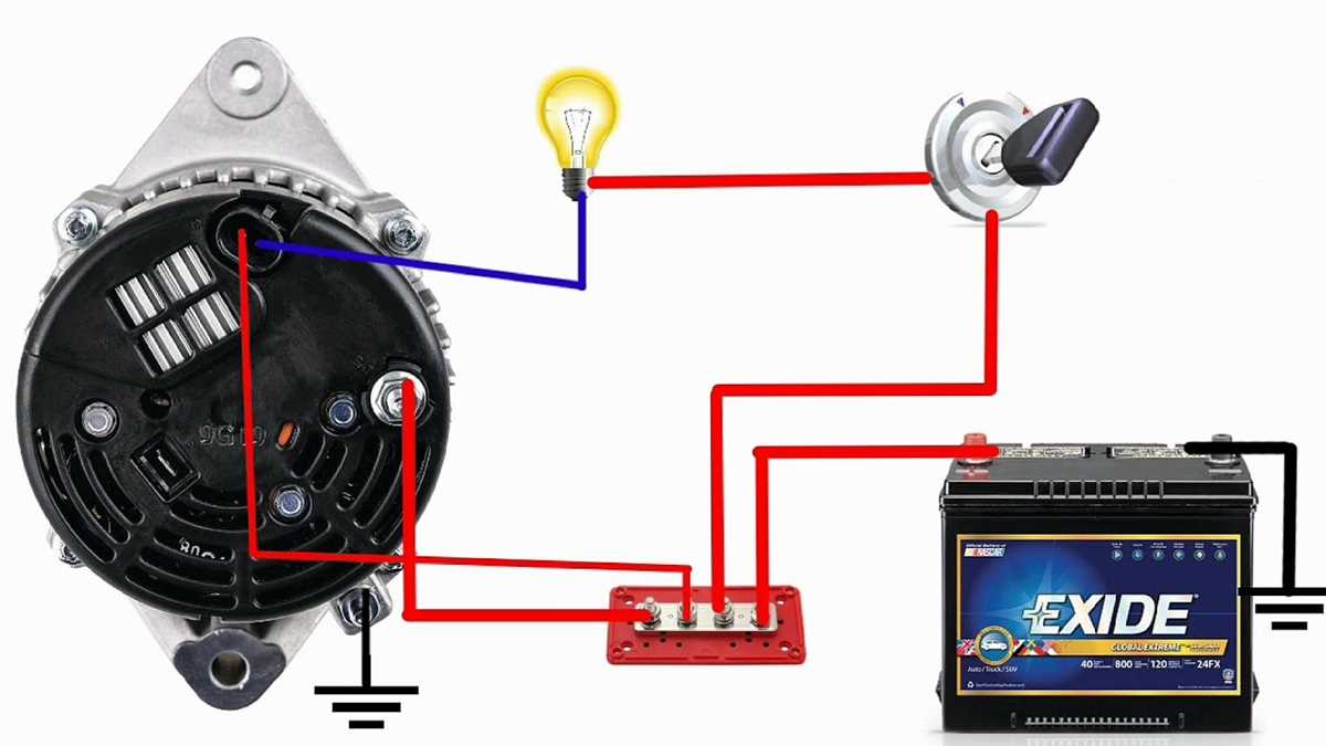 12 volt delco alternator wiring diagram