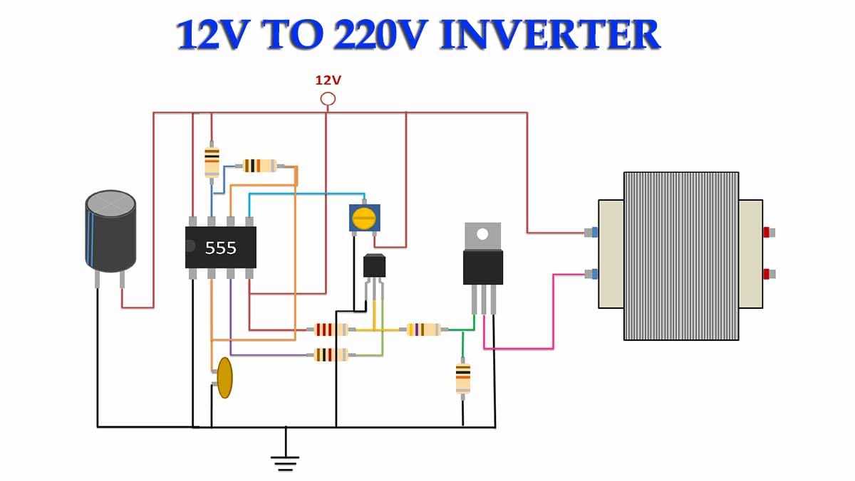 12 volt to 220 volt inverter circuit diagram 12 volt to 220 volt inverter circuit diagram