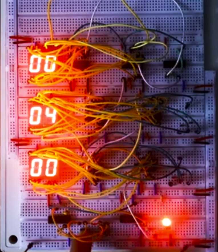 12 hour digital clock circuit diagram