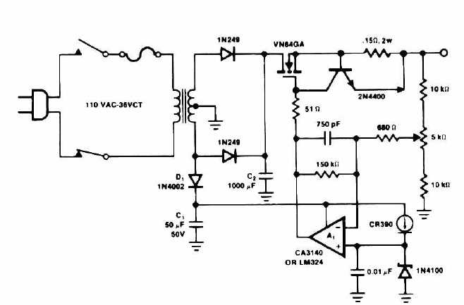 12 volt car battery charger schematic diagram
