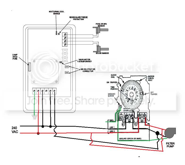 120v pool timer wiring diagram