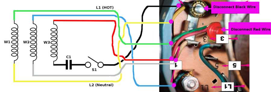 120v single phase motor wiring diagram