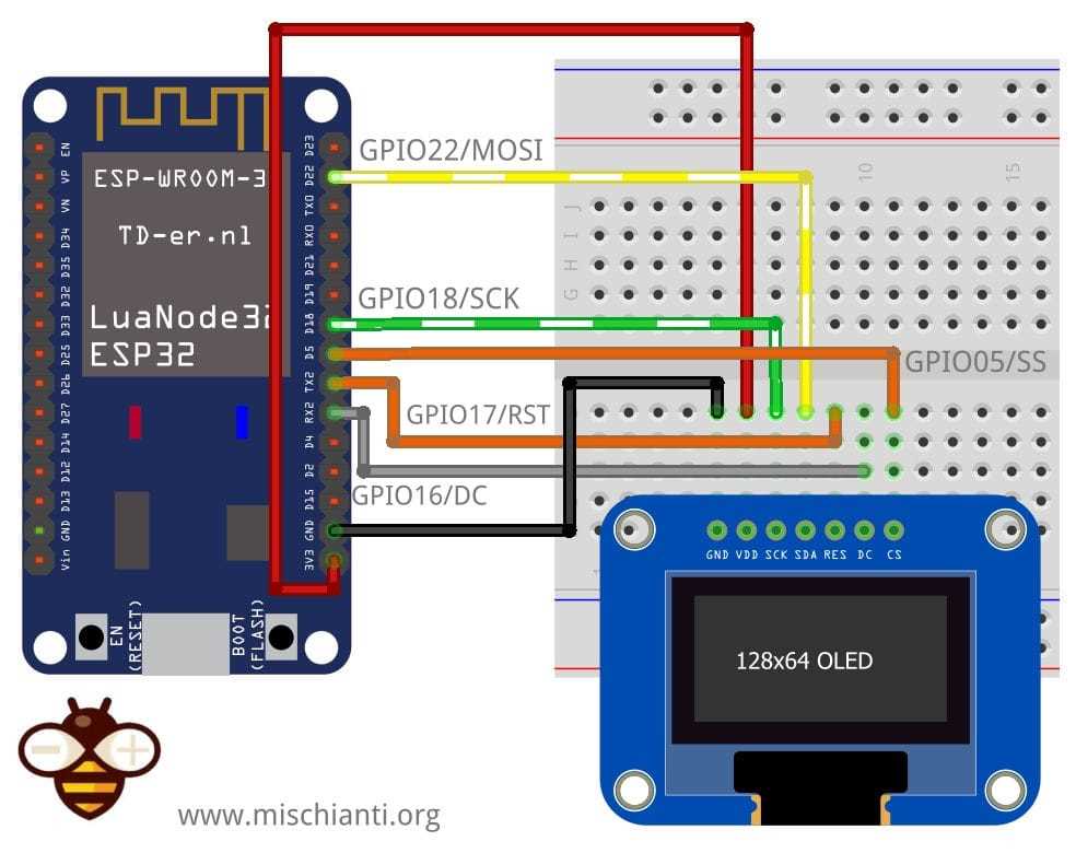 128x64 oled arduino schematic diagram