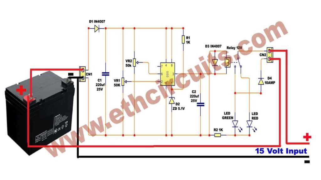 12v charger circuit diagram