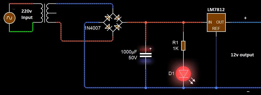 12v dc regulator circuit diagram