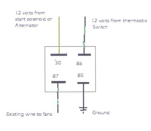 12v fan relay wiring diagram