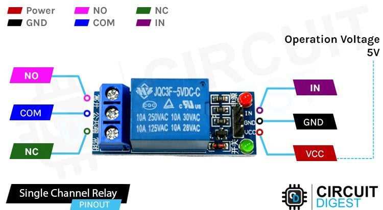 12v relay module circuit diagram