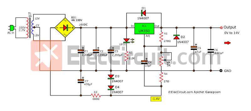 12v 10a smps circuit diagram
