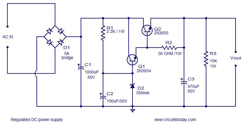 12v regulated power supply circuit diagram 12v regulated power supply circuit diagram