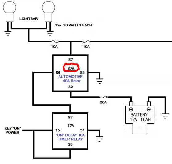 12v time delay relay wiring diagram