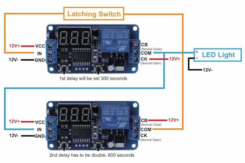 12v time delay relay wiring diagram