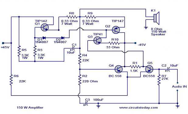 150 watt inverter circuit diagram