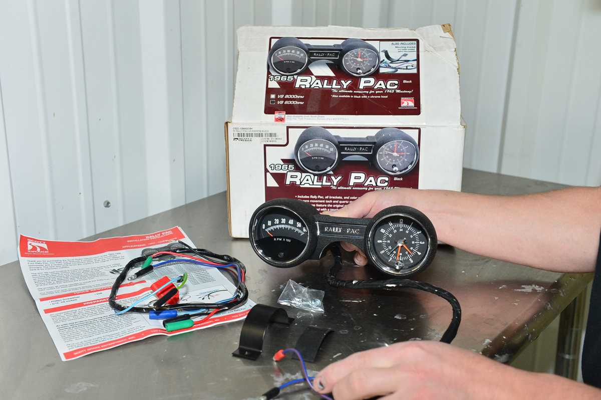 1965 mustang rally pac wiring diagram