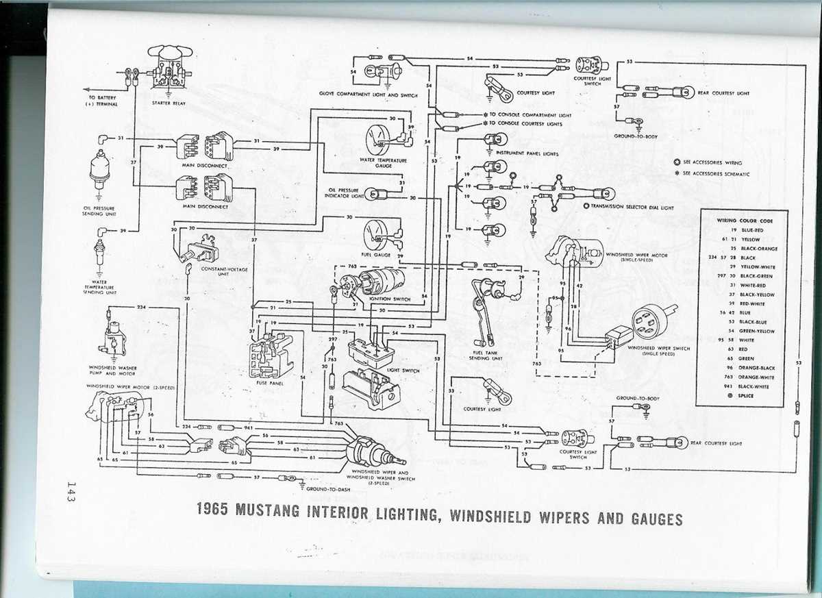 1965 mustang rally pac wiring diagram