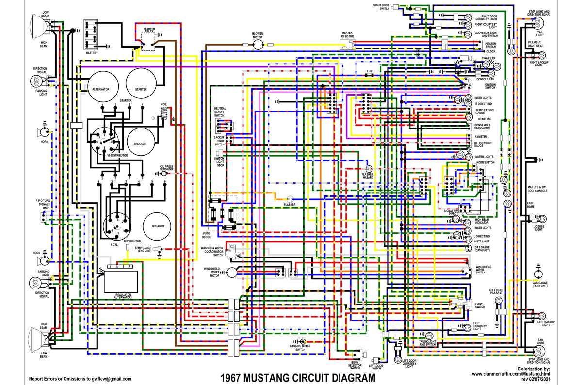 1967 mustang instrument cluster wiring diagram 1967 mustang instrument cluster wiring diagram