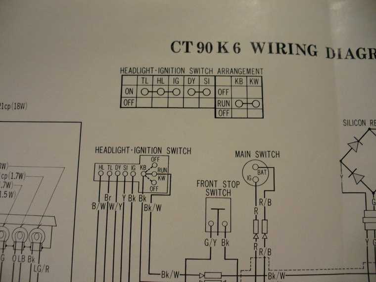 1970 honda ct90 wiring diagram