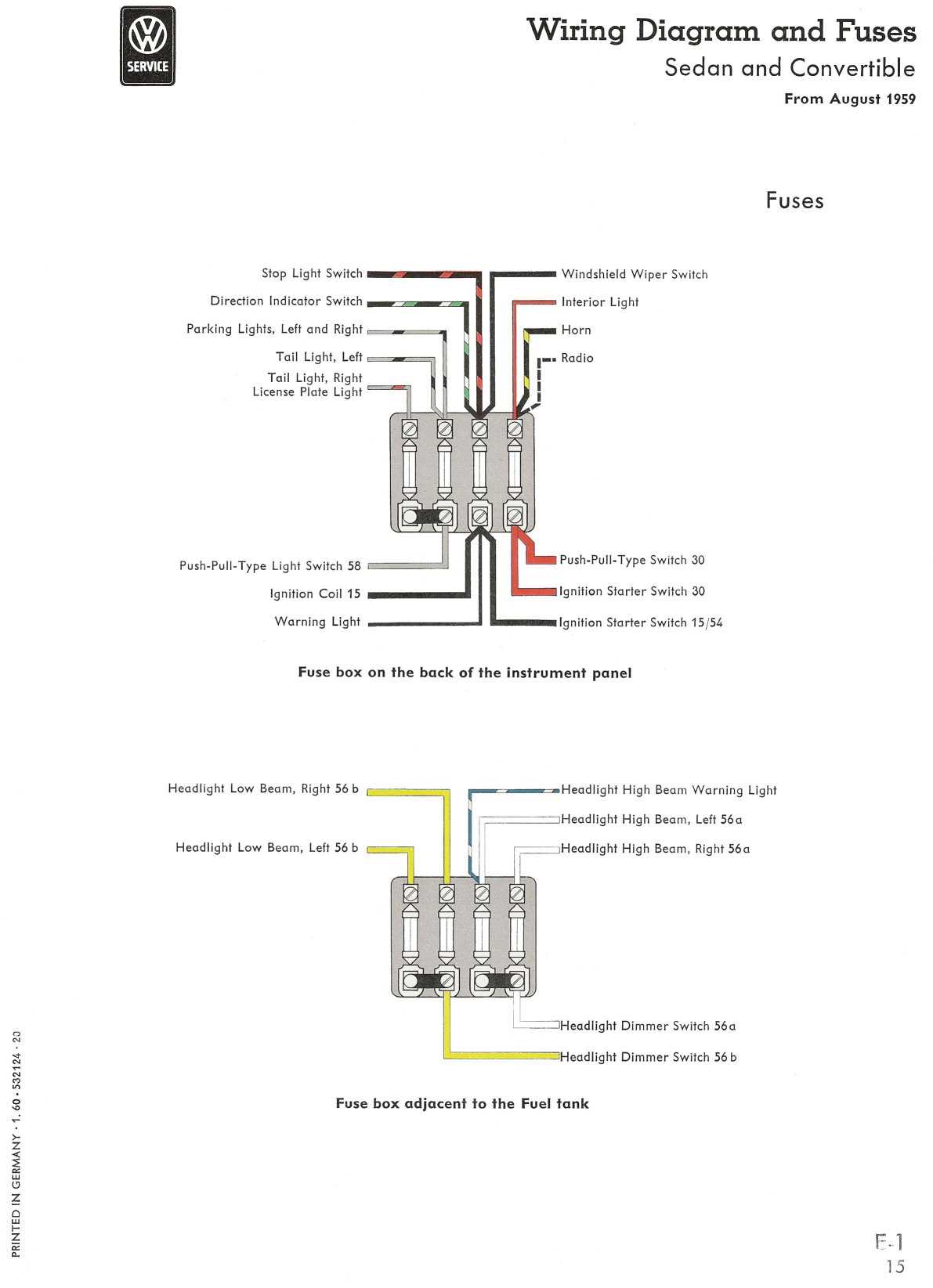 1975 vw beetle wiring diagram