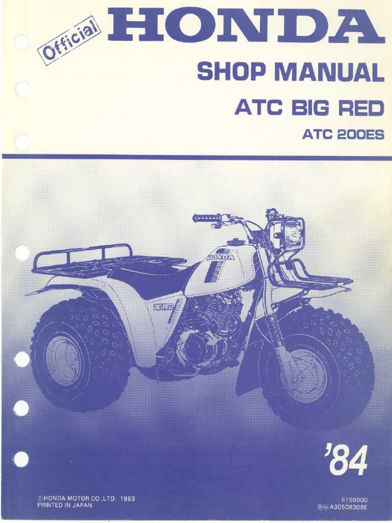 1984 honda atc 200 wiring diagram