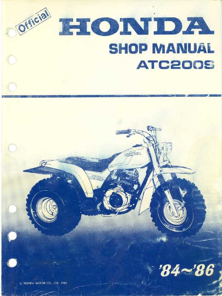 1984 honda atc 200 wiring diagram