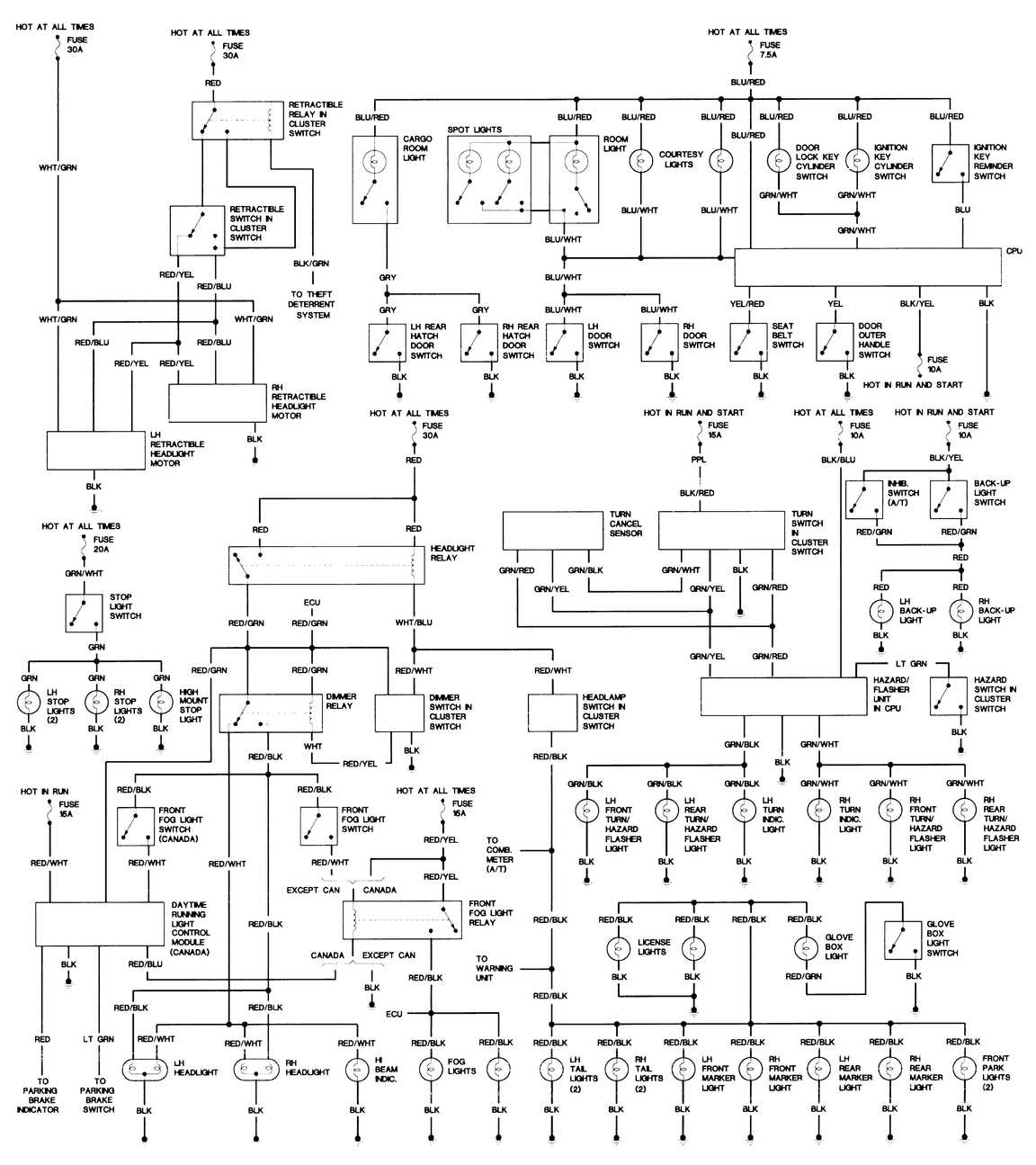 1988 mazda rx7 wiring diagram