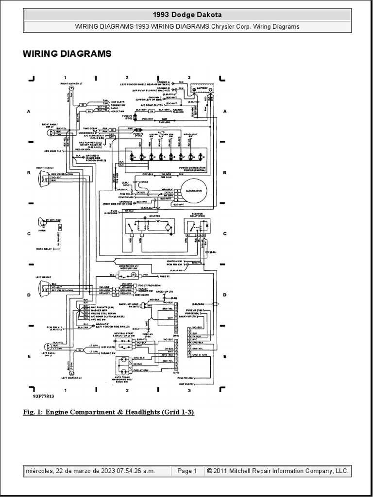 1988 dodge dakota fuel pump wiring diagram