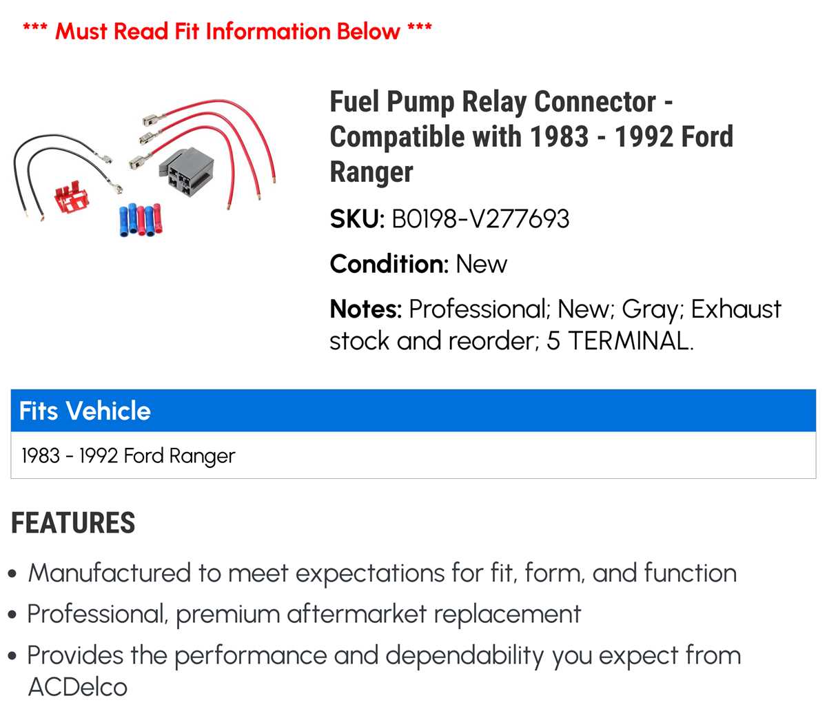 1988 ford ranger fuel pump wiring diagram