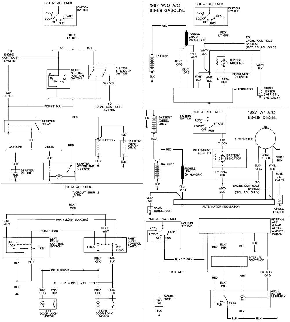 1989 ford f250 radio wiring diagram