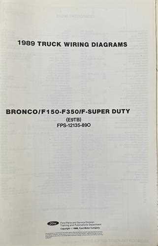 1989 ford f350 wiring diagram