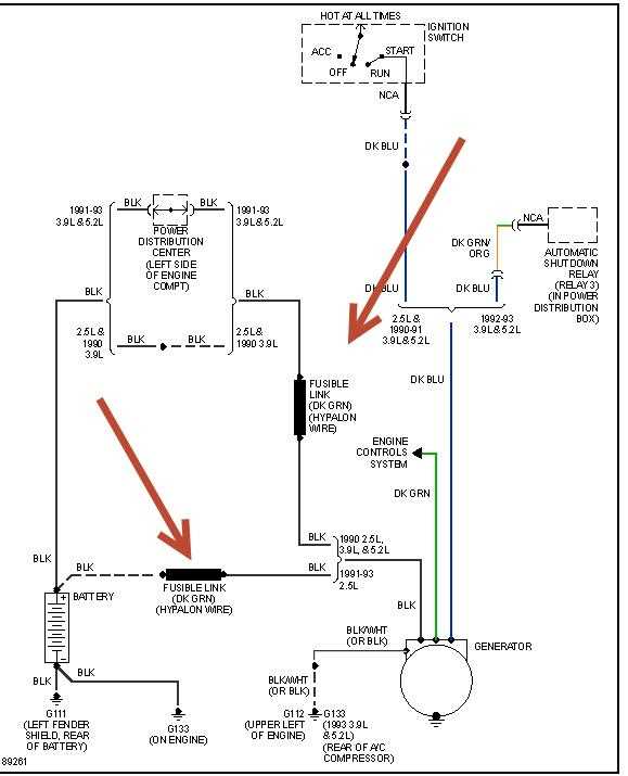 1991 dodge dakota wiring diagram