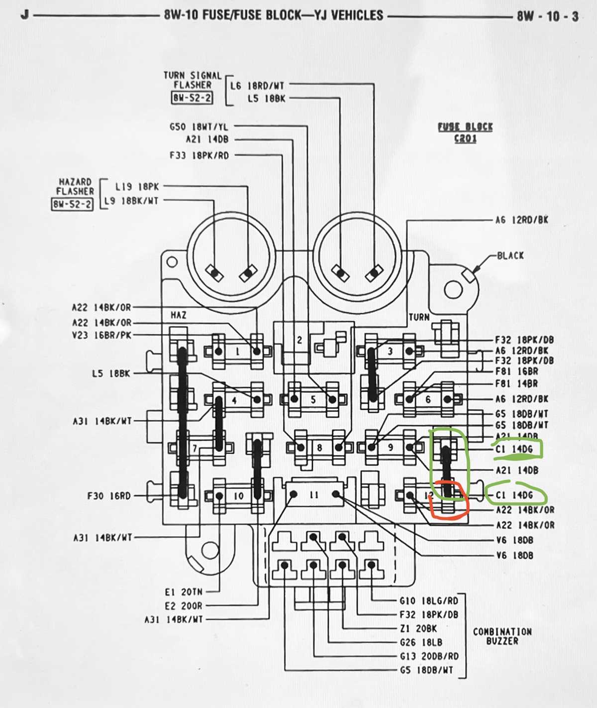 1991 jeep wrangler fuel pump wiring diagram