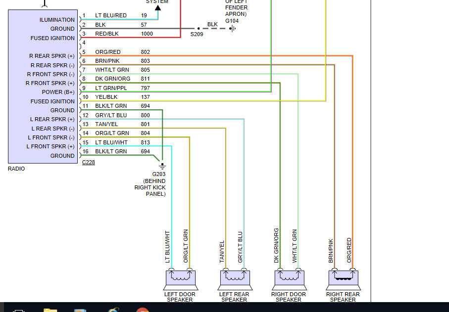 1995 ford radio wiring diagram 1995 ford radio wiring diagram