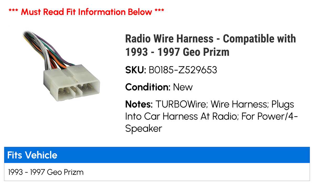 1995 geo prizm radio wiring diagram
