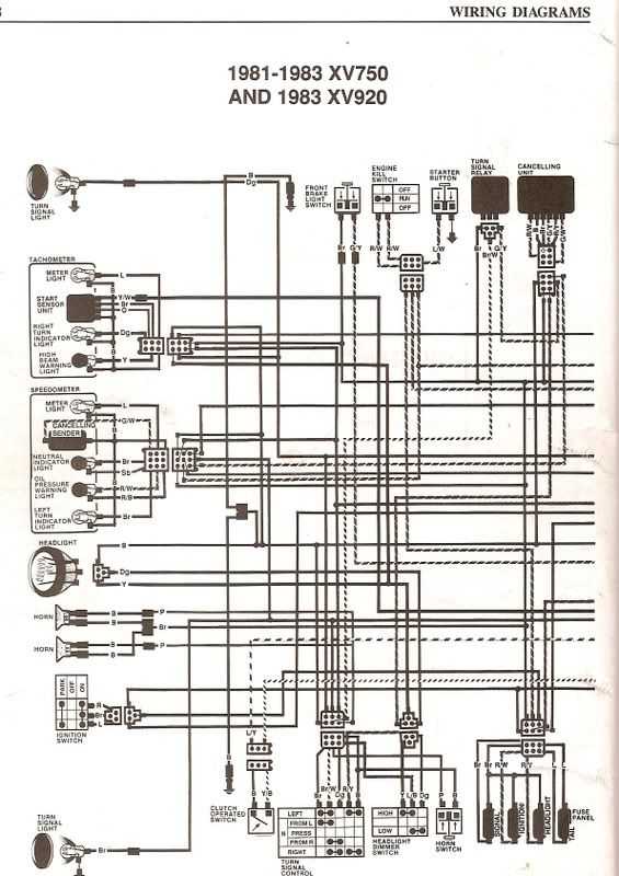 1995 yamaha virago 750 wiring diagram