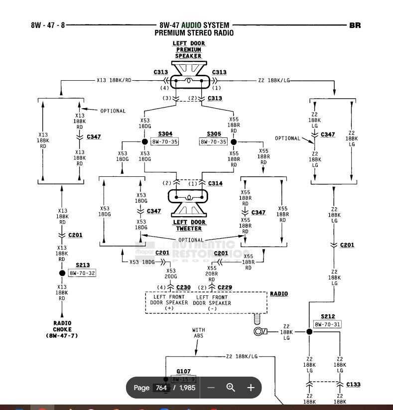 1995 dodge ram radio wiring diagram