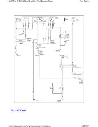 1996 chevy blazer radio wiring diagram