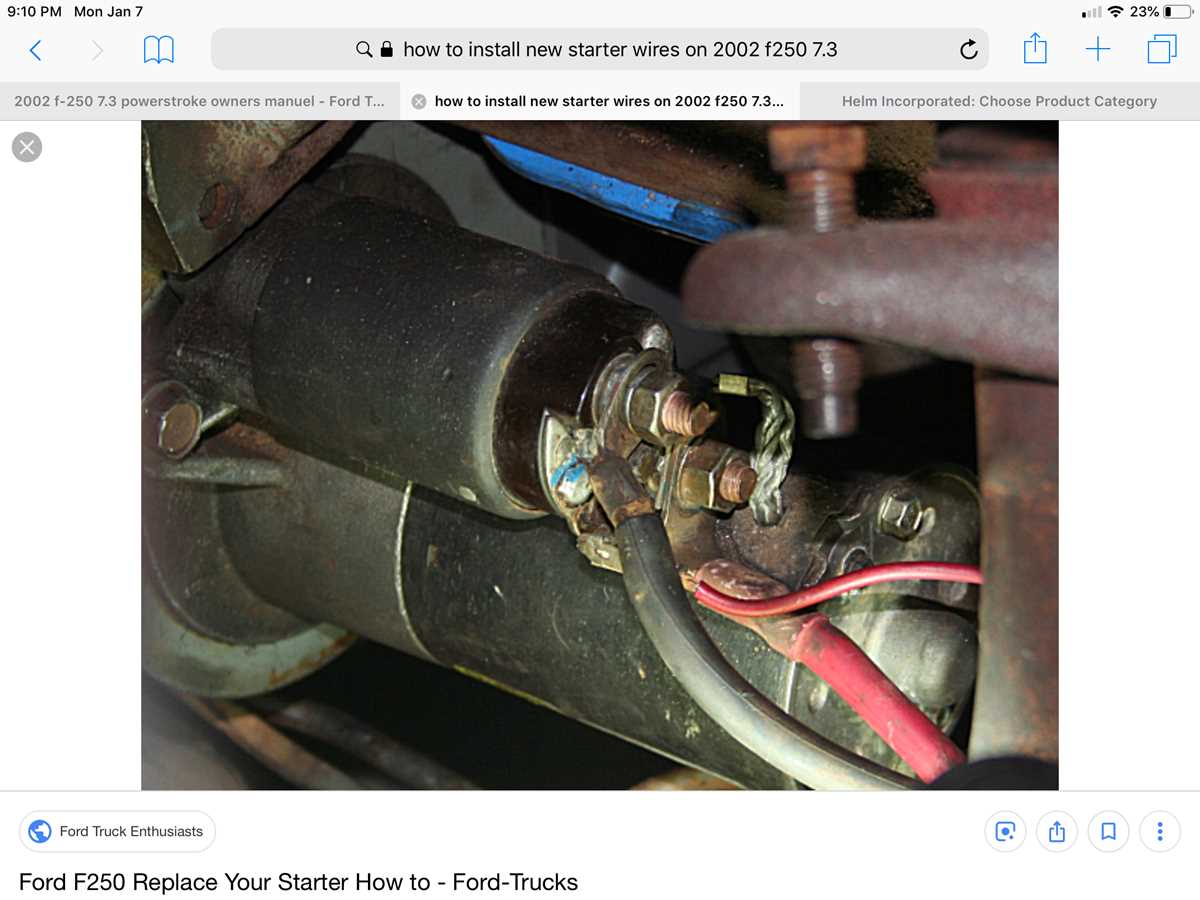 1996 ford f250 starter solenoid wiring diagram
