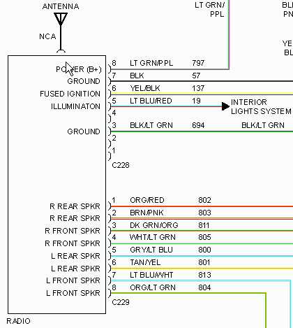 1996 ford explorer stereo wiring diagram
