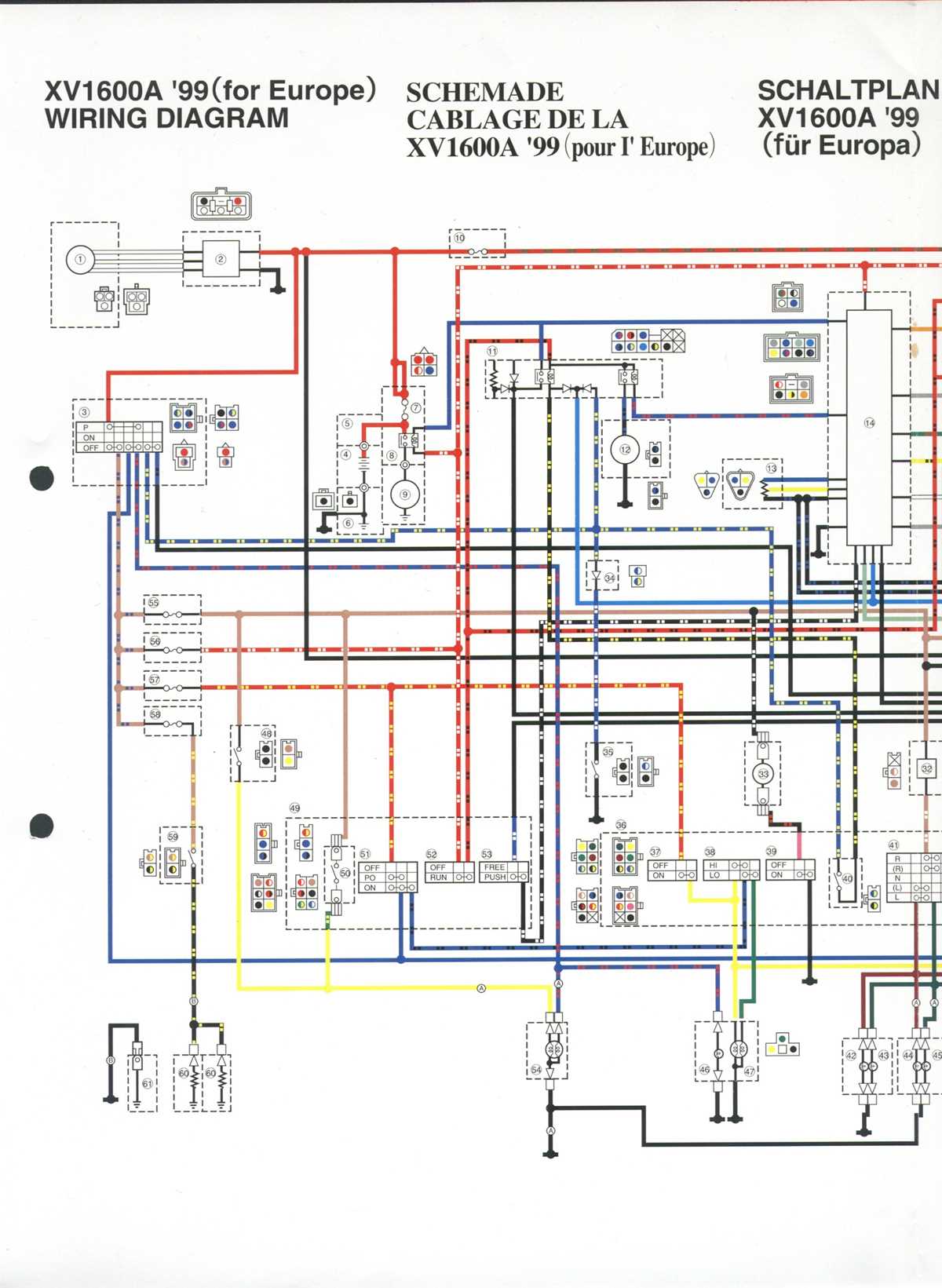 1997 yamaha virago 1100 wiring diagram