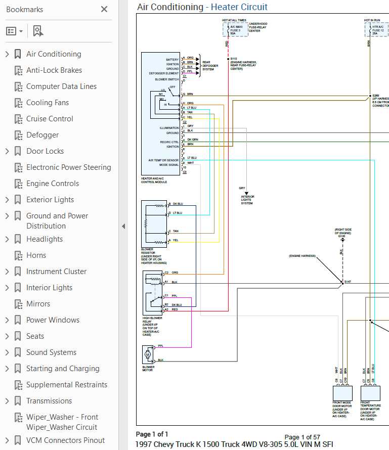 1997 chevy 1500 radio wiring diagram