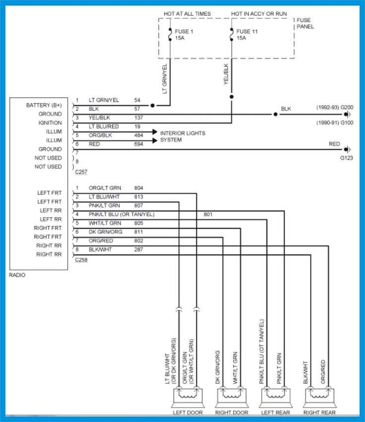 1997 ford explorer xlt radio wiring diagram