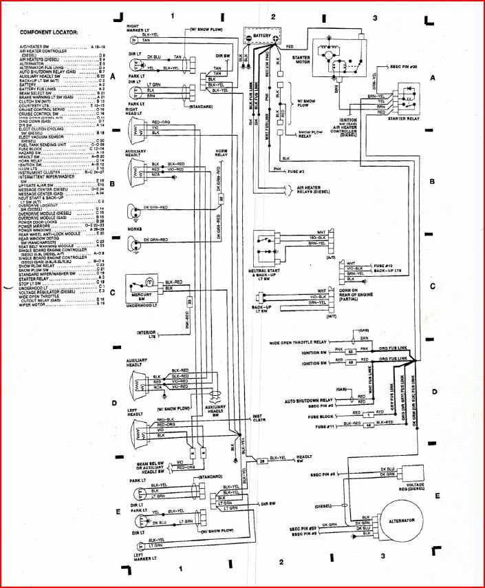 1998 dodge ram 2500 radio wiring diagram